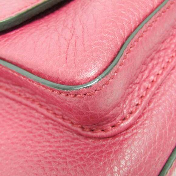 GUCCI Authentic Pink Leather Bamboo Backpack main image 14